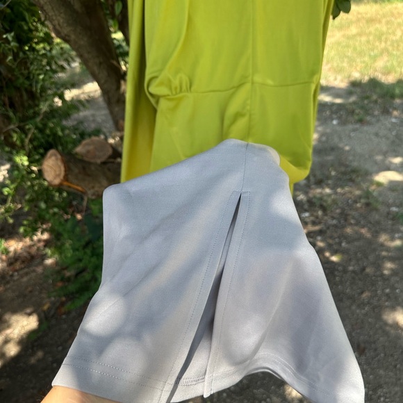 NWT STYLEWE Green and grey dress with a zipper on the back - Picture 8 of 10